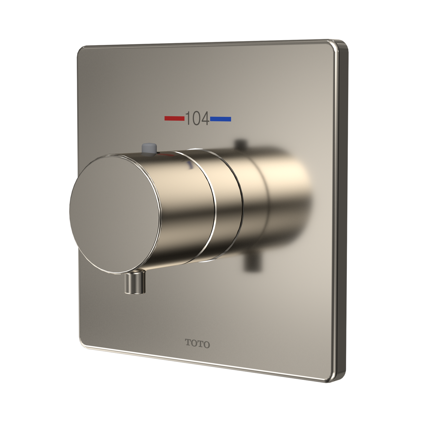 TOTO TBV02401U#PN Square Thermostatic Mixing Valve Shower Trim - Polished Nickel