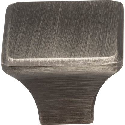 JEFFREY ALEXANDER 972L-BNBDL Marlo 1-1/4" Length Square Knob - Brushed Pewter