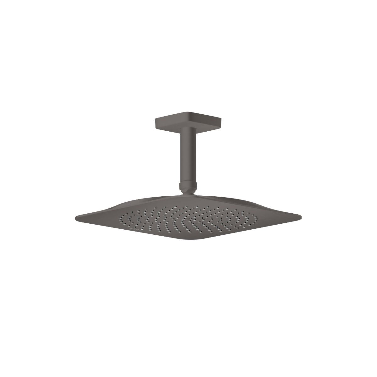 AXOR 28793341 Citterio C Showerhead 270 Square 1-Jet Ceiling Connection, 2.5 GPM - Brushed Black Chrome