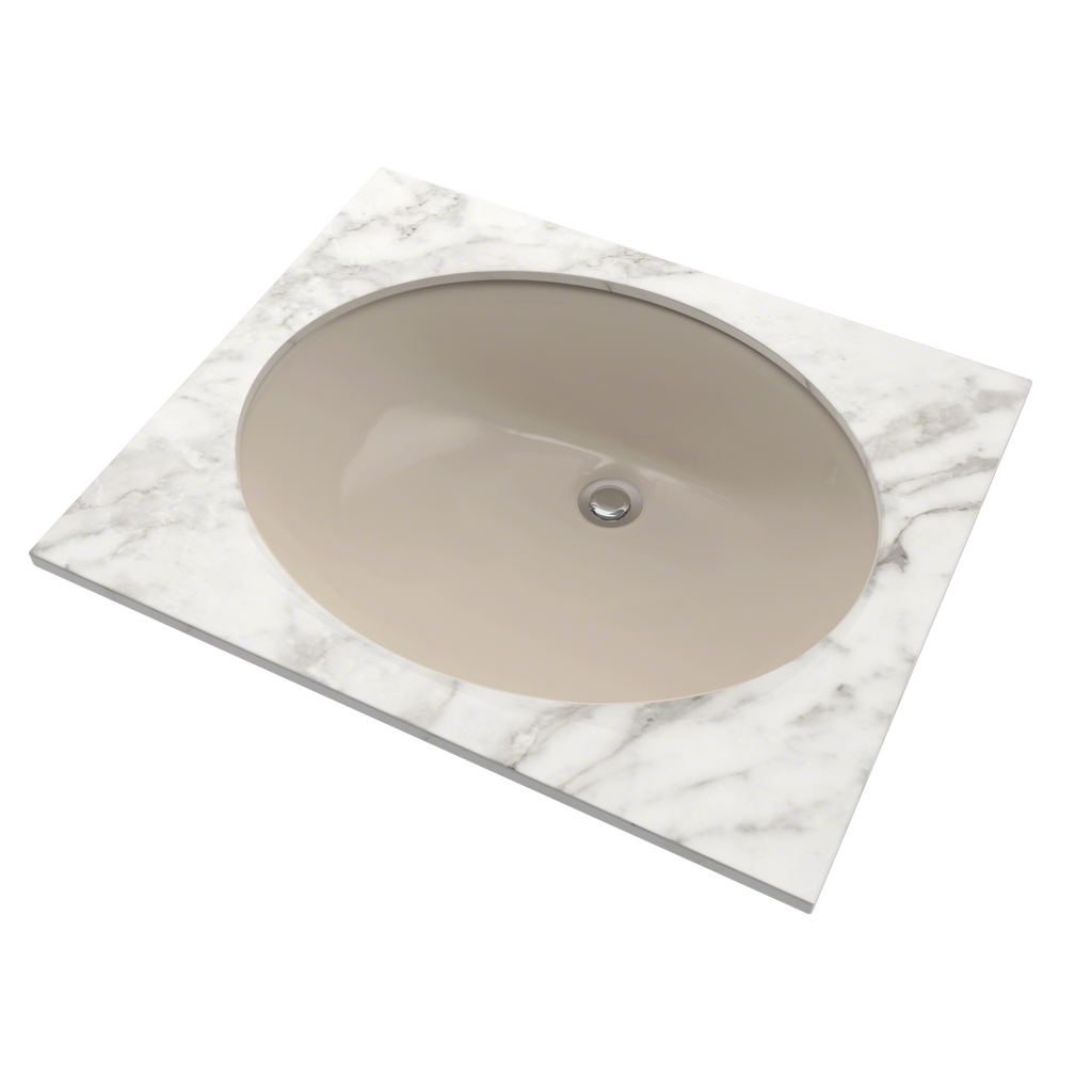 TOTO LT579G#03 Rendezvous Oval Undermount Bathroom Sink With Cefiontect - Bone