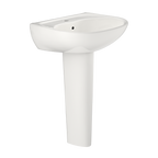 TOTO LPT241G#11 Supreme Oval Basin Pedestal Bathroom Sink With Cefiontect For Single Hole Faucets - Colonial White