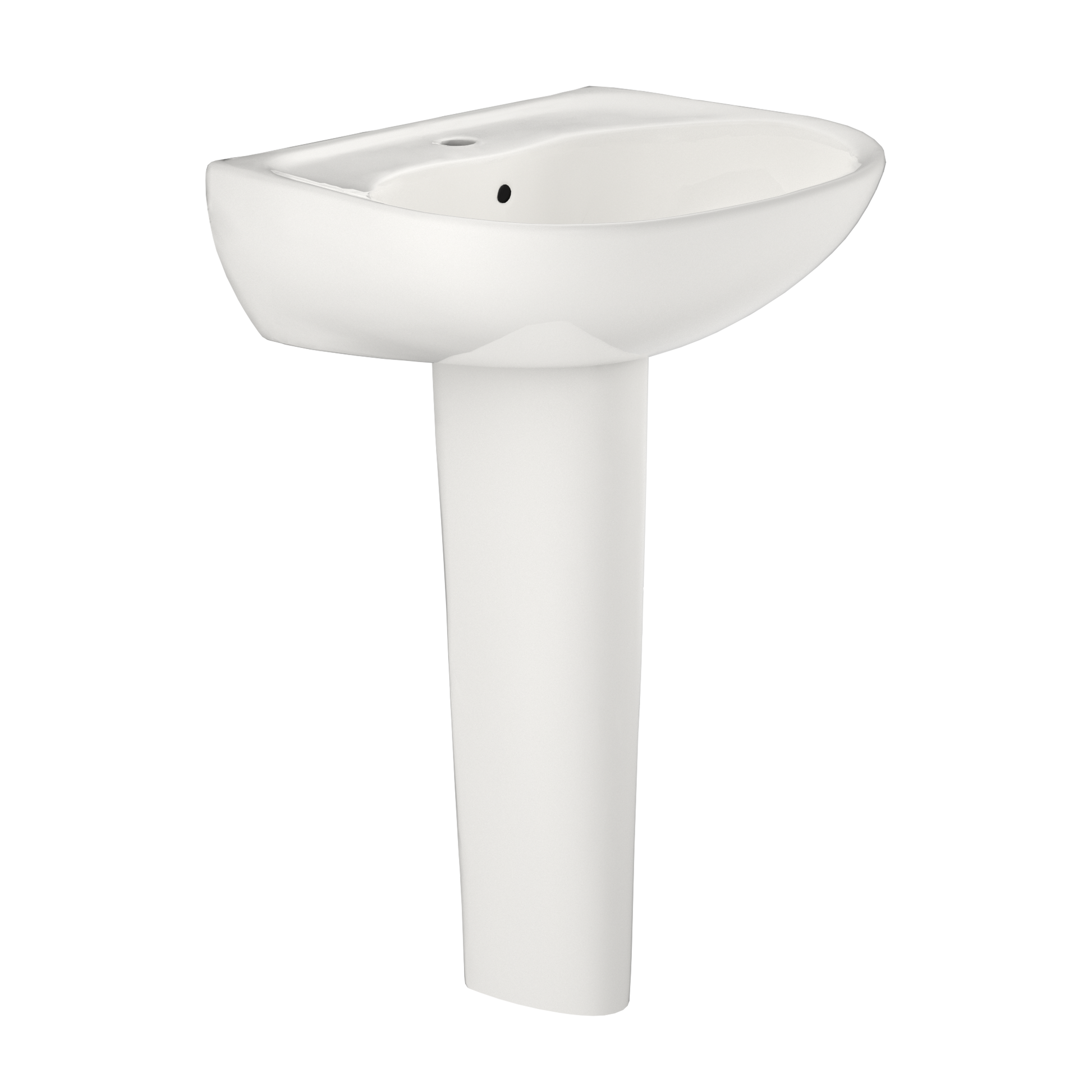 TOTO LPT241G#11 Supreme Oval Basin Pedestal Bathroom Sink With Cefiontect For Single Hole Faucets - Colonial White