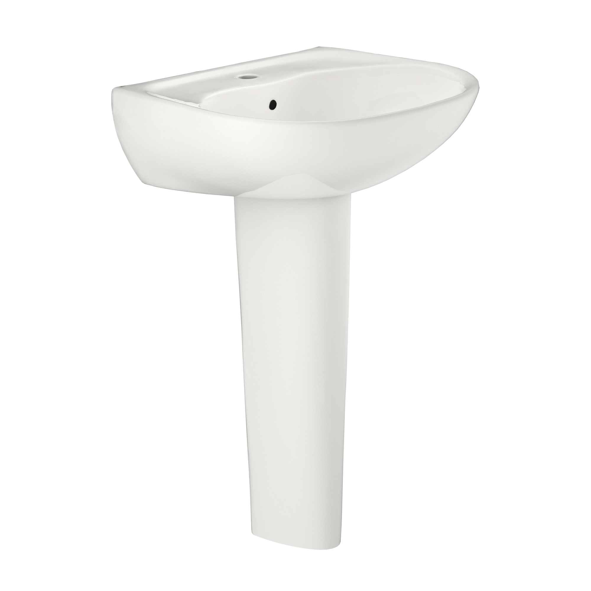 TOTO LPT241G#11 Supreme Oval Basin Pedestal Bathroom Sink With Cefiontect For Single Hole Faucets - Colonial White