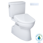 TOTO MW4744726CUFG#01 Washlet+ Vespin Ii 1G Two-Piece Elongated 1.0 Gpf Toilet And Washlet+ S7 Contemporary Bidet Seat - Cotton White