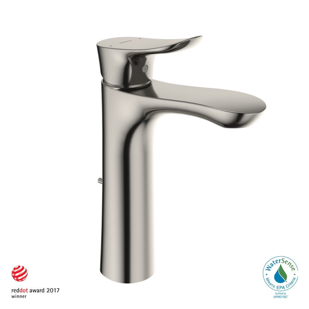 TOTO TLG01304U#PN Go 1.2 Gpm Single Handle Semi-Vessel Bathroom Sink Faucet With Comfort Glide Technology - Polished Nickel