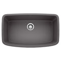 BLANCO 441611 Valea Valea SILGRANIT 32" Super Single Undermount Kitchen Sink - Cinder in Cinder