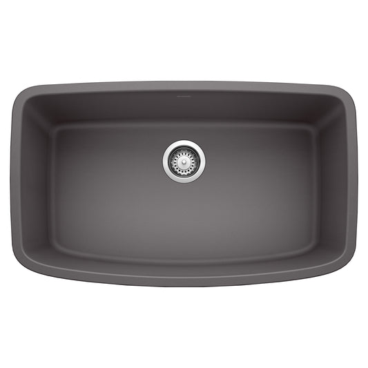 BLANCO 441611 Valea Valea SILGRANIT 32" Super Single Undermount Kitchen Sink - Cinder in Cinder