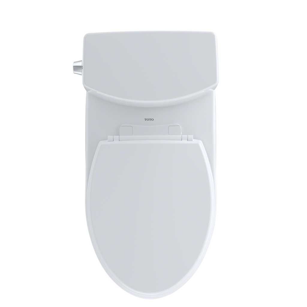 TOTO CST454CUFRG#01 Drake Ii 1G Two-Piece Elongated 1.0 Gpf Universal Height Toilet With Cefiontect And Right-Hand Trip Lever - Cotton White