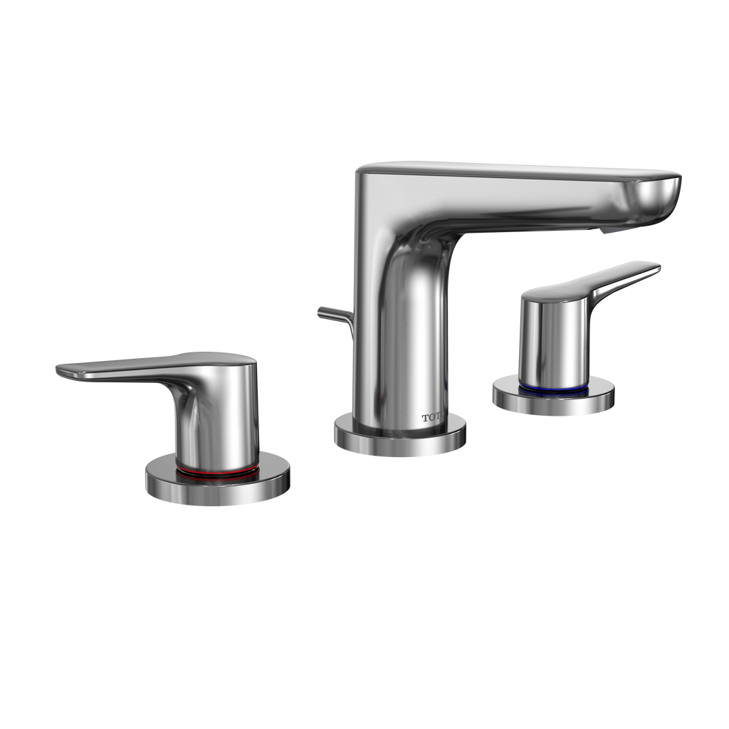 TOTO TLG03201U#CP Gs Series 1.2 Gpm Two Handle Widespread Bathroom Sink Faucet With Drain Assembly - Polished Chrome