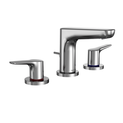 TOTO TLG03201U#CP Gs Series 1.2 Gpm Two Handle Widespread Bathroom Sink Faucet With Drain Assembly - Polished Chrome