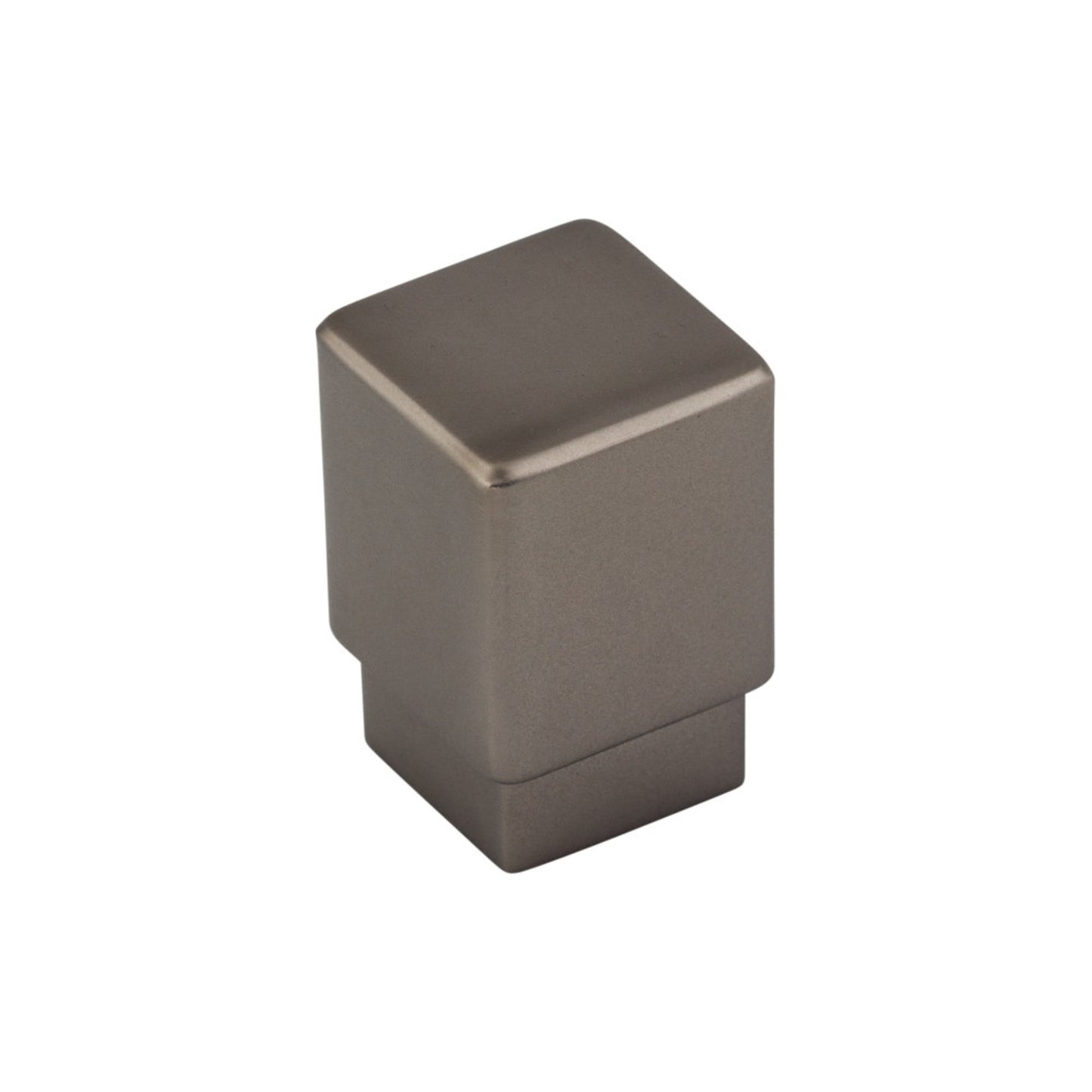 TOP KNOBS TK31AG Tapered 3/4" Length Square Knob - Ash Gray