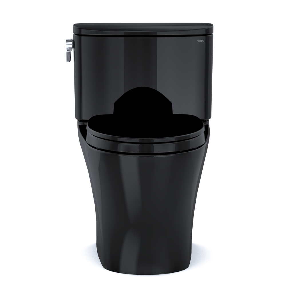TOTO MS442124CEF#51 Nexus Two-Piece Elongated 1.28 Gpf Universal Height Toilet With Ss124 Softclose Seat - Ebony