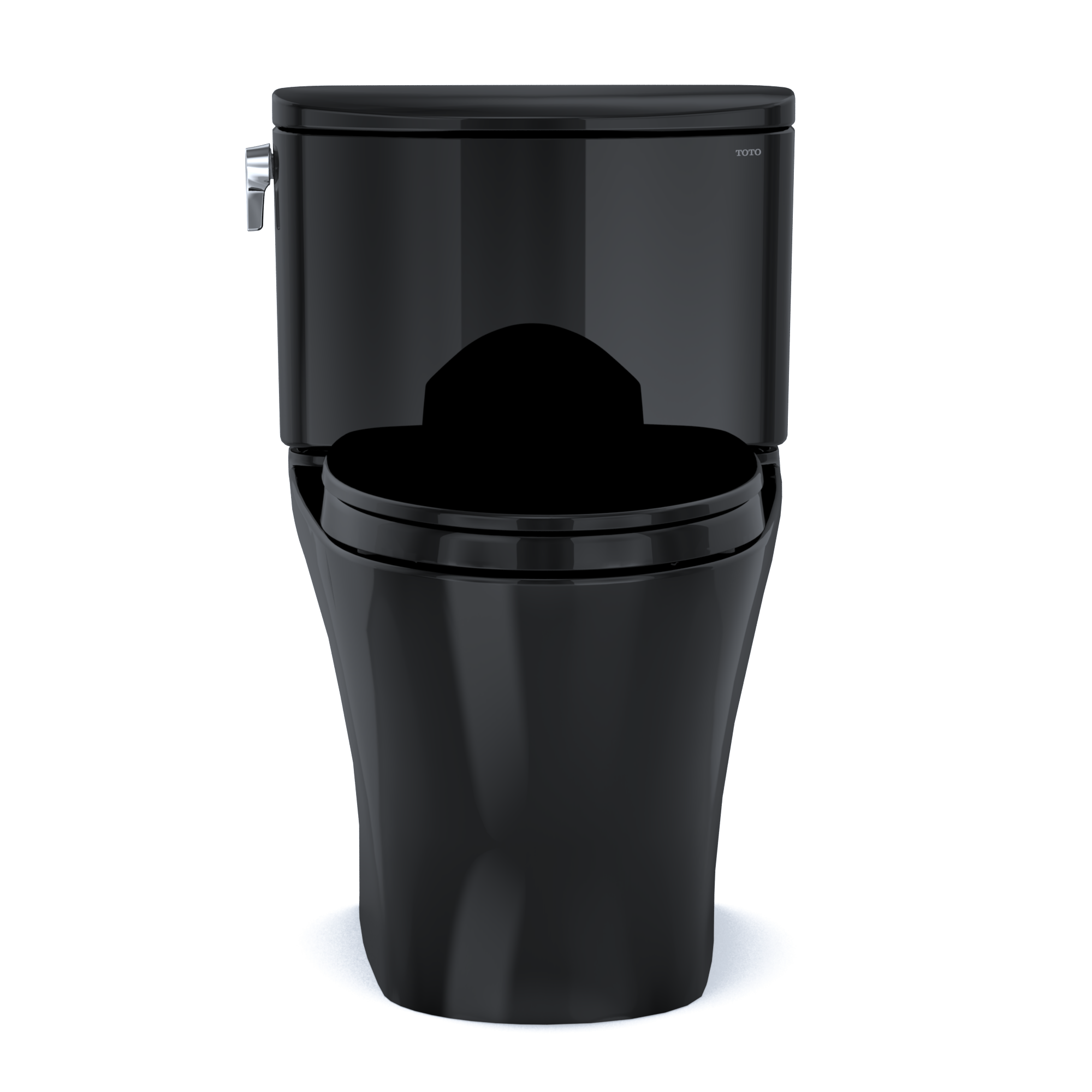 TOTO MS442124CEF#51 Nexus Two-Piece Elongated 1.28 Gpf Universal Height Toilet With Ss124 Softclose Seat - Ebony