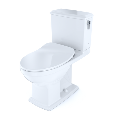 TOTO MS494234CEMFRG#01 Connelly Two-Piece Elongated Dual Flush 1.28 And 0.9 Gpf With Cefiontect And Right Lever - Cotton White