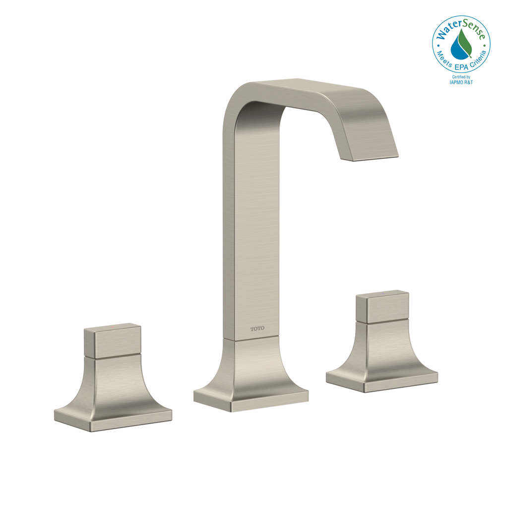 TOTO TLG08201U#BN Gc 1.2 Gpm Two Handle Widespread Bathroom Sink Faucet - Brushed Nickel