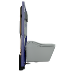 TOTO CWT4494549CMFGA#MS Washlet+ Sp Wall-Hung Square-Shape Toilet With Sw Bidet Seat And Duofit In-Wall 1.28 And 0.9 Gpf Dual-Flush Tank System - Cotton White