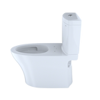 TOTO CST446CEMGN#01 Aquia Iv Two-Piece Elongated Dual Flush 1.28 And 0.9 Gpf Skirted Toilet With Cefiontect - Cotton White