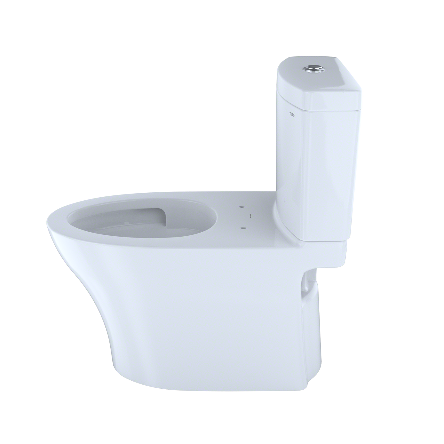 TOTO CST446CEMGN#01 Aquia Iv Two-Piece Elongated Dual Flush 1.28 And 0.9 Gpf Skirted Toilet With Cefiontect - Cotton White