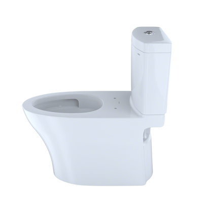 TOTO CST446CEMGN#01 Aquia Iv Two-Piece Elongated Dual Flush 1.28 And 0.9 Gpf Skirted Toilet With Cefiontect - Cotton White