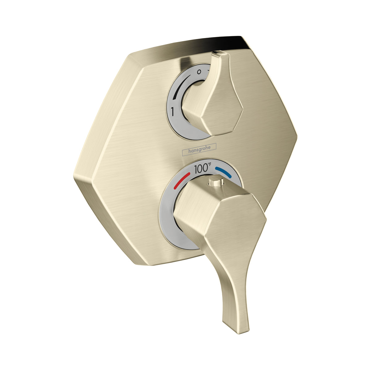 HANSGROHE 04821820 Locarno Thermostatic Trim with Volume Control - Brushed Nickel