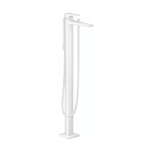 HANSGROHE 32532701 Metropol Freestanding Tub Filler Trim with Lever Handle and 1.75 GPM Handshower - Matte White