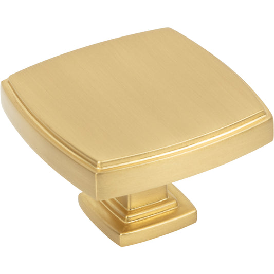 JEFFREY ALEXANDER 141L-BG Renzo 1-3/4" Diameter Square Knob - Brushed Gold