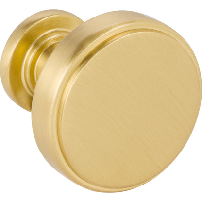 JEFFREY ALEXANDER 171BG Richard 1-1/4" Diameter Round Knob - Brushed Gold