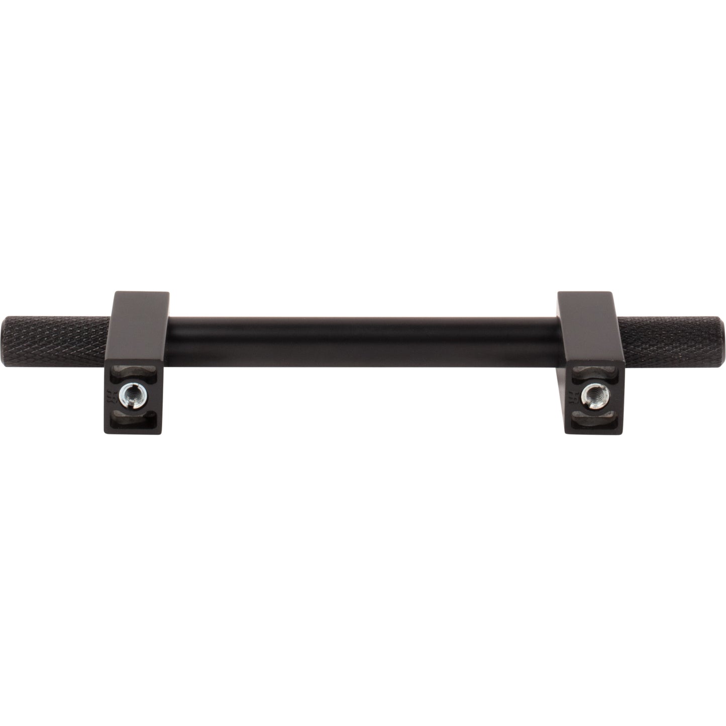 JEFFREY ALEXANDER 698-96MB Larkin Knurled Ends 96 mm Center-to-Center Bar Pull - Matte Black