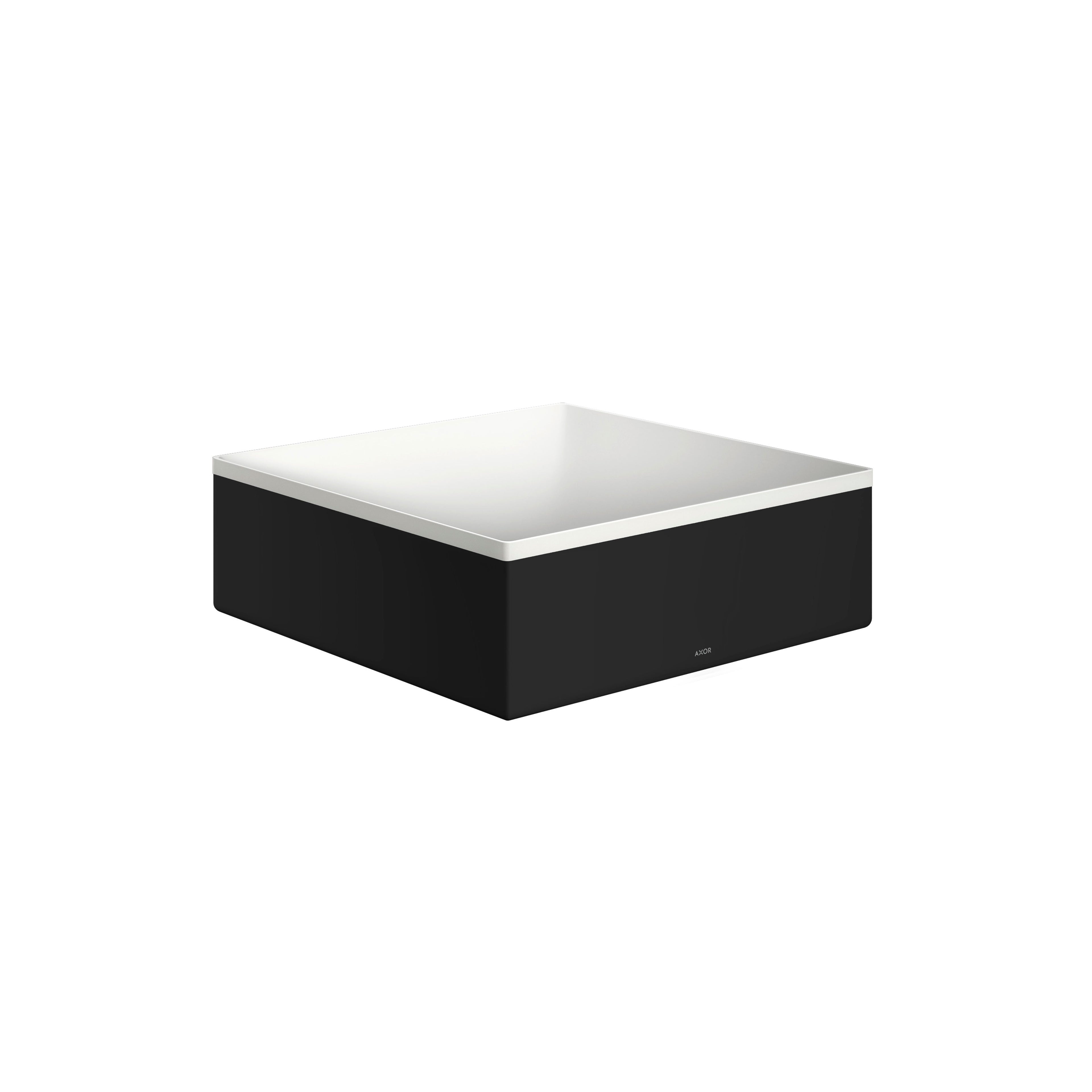 AXOR 42002670 Suite Sinks Square Sink without Overflow, 11 1/4" x 11 1/4" - Matte Black