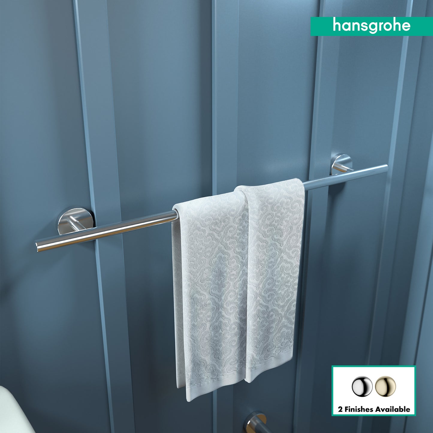 HANSGROHE 40516000 Logis Towel Bar, 24" - Chrome