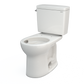 TOTO CST775CEFG#11 Drake Two-Piece Round 1.28 GPF Universal Height TORNADO FLUSH Toilet with CEFIONTECT , Colonial White