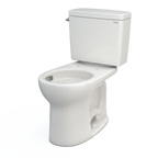 TOTO CST775CSFG#11 Drake Two-Piece Round 1.6 Gpf Universal Height Tornado Flush Toilet With Cefiontect - Colonial White