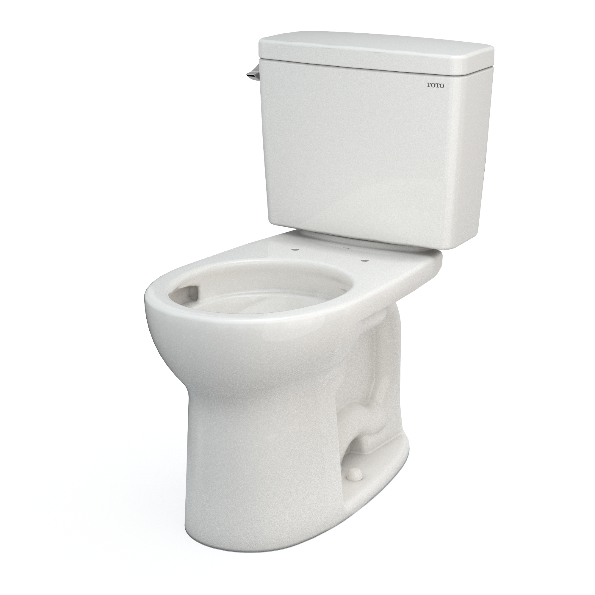 TOTO CST775CSFG#11 Drake Two-Piece Round 1.6 Gpf Universal Height Tornado Flush Toilet With Cefiontect - Colonial White
