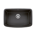 BLANCO 442552 Valea Valea SILGRANIT 27" Single Bowl Undermount Kitchen Sink - Anthracite in Anthracite