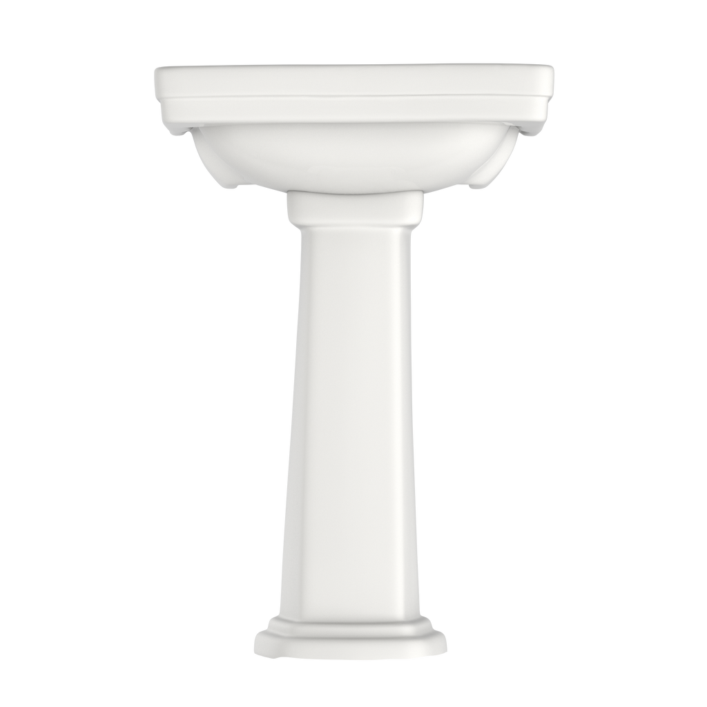 TOTO LPT532N#11 Promenade 24" X 19-1/4" Rectangular Pedestal Bathroom Sink For Single Hole Faucets - Colonial White