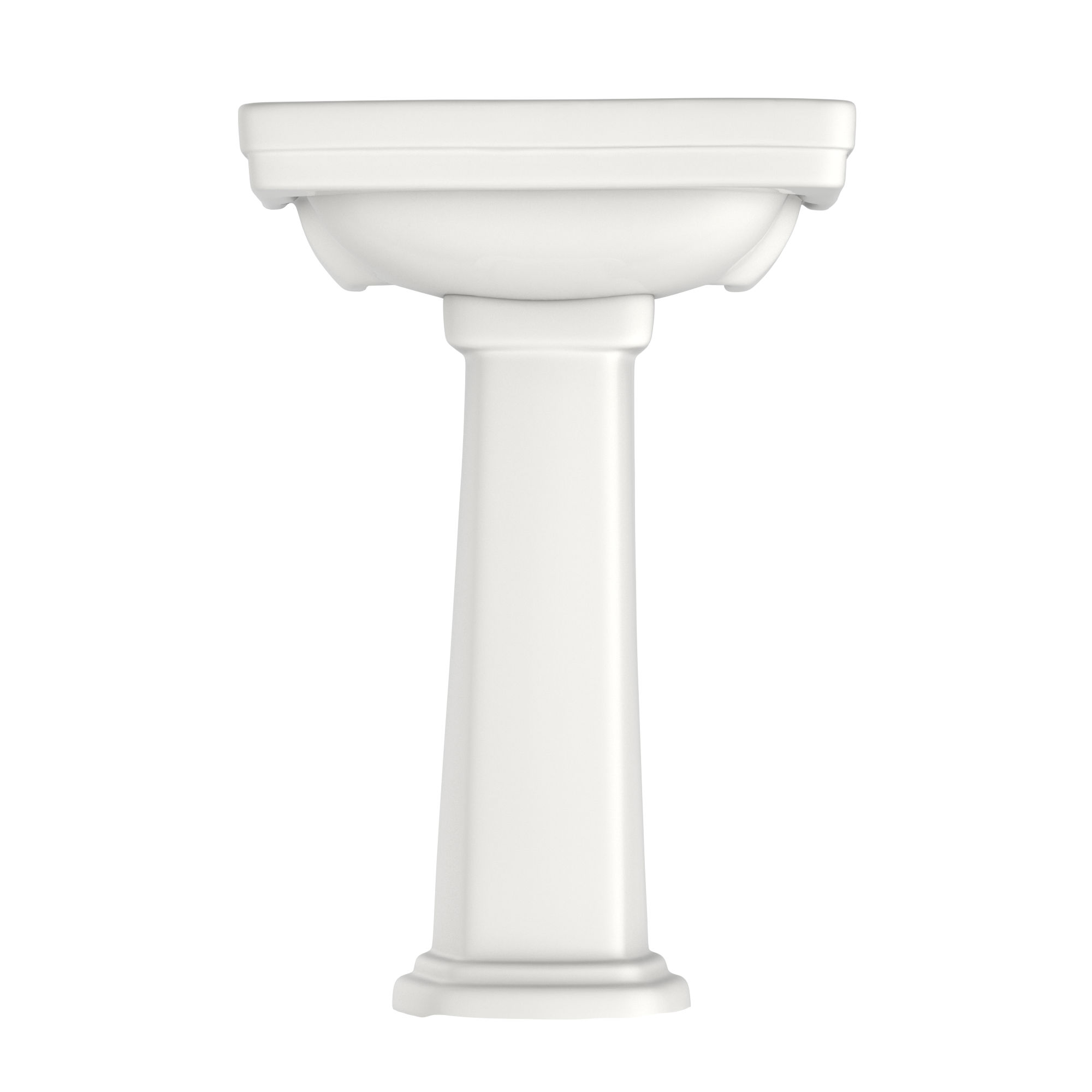 TOTO LPT532N#11 Promenade 24" X 19-1/4" Rectangular Pedestal Bathroom Sink For Single Hole Faucets - Colonial White