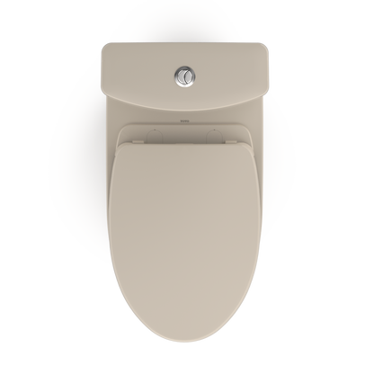 TOTO MS446124CEMFGN#03 Aquia Iv Two-Piece Elongated Dual Flush 1.28 And 0.9 Gpf Universal Height Toilet With Cefiontect - Bone