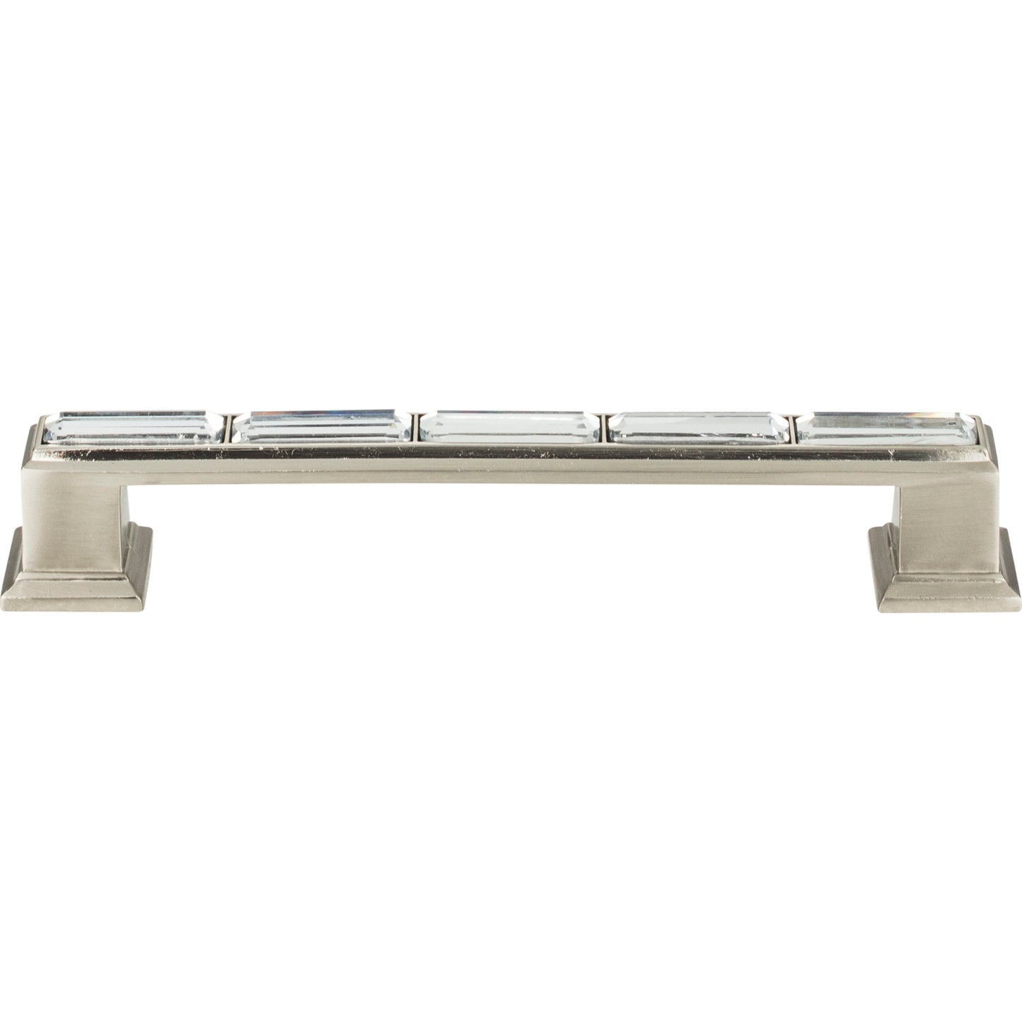 ATLAS 342-BRN Legacy Crystal 5 1/16" Center to Center Bar Pull , Brushed Nickel