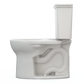 TOTO CST785CEFG#11 Drake Transitional Two-Piece Round 1.28 GPF Universal Height TORNADO FLUSH Toilet with CEFIONTECT , Colonial White