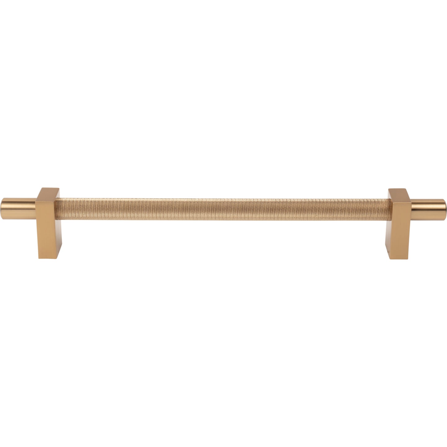 JEFFREY ALEXANDER 598-18SBZ Larkin Knurled Center 18" Center-to-Center Appliance Pull - Satin Bronze