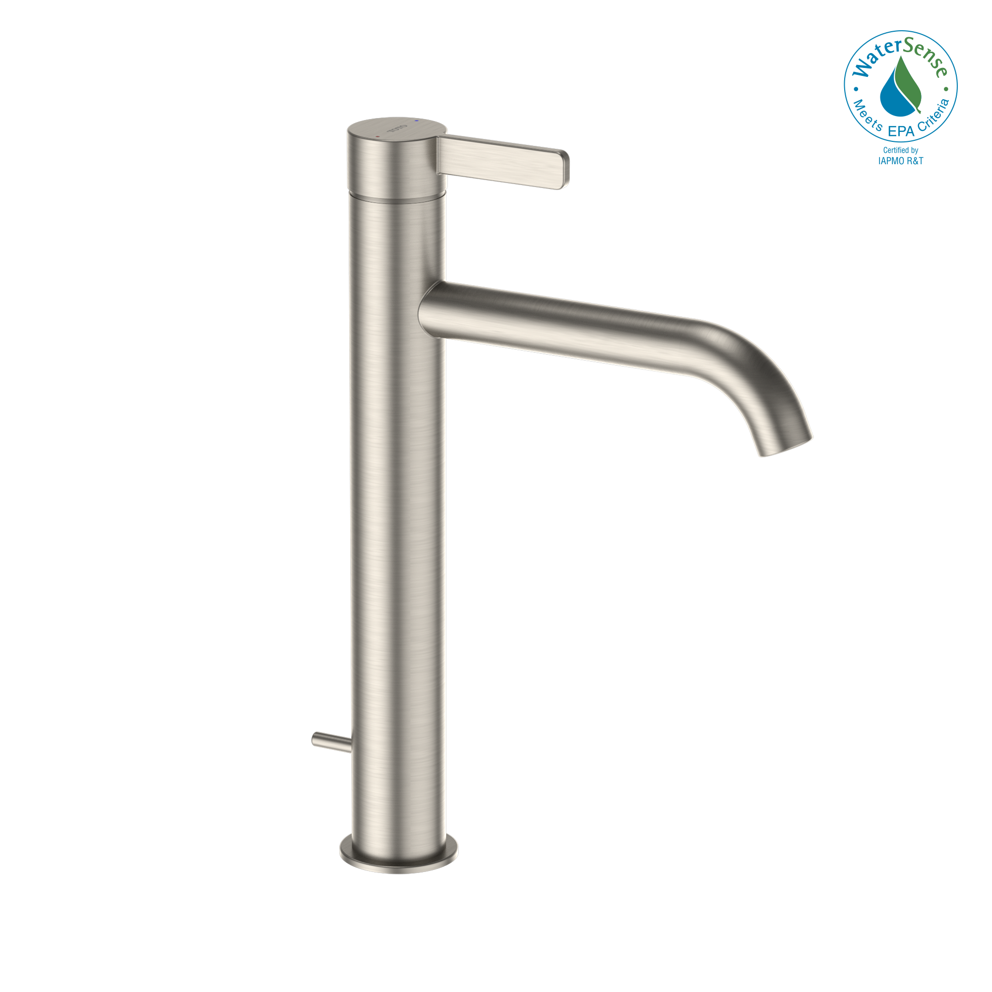 TOTO TLG11305U#BN Gf 1.2 Gpm Single Handle Vessel Bathroom Sink Faucet With Comfort Glide Technology - Brushed Nickel