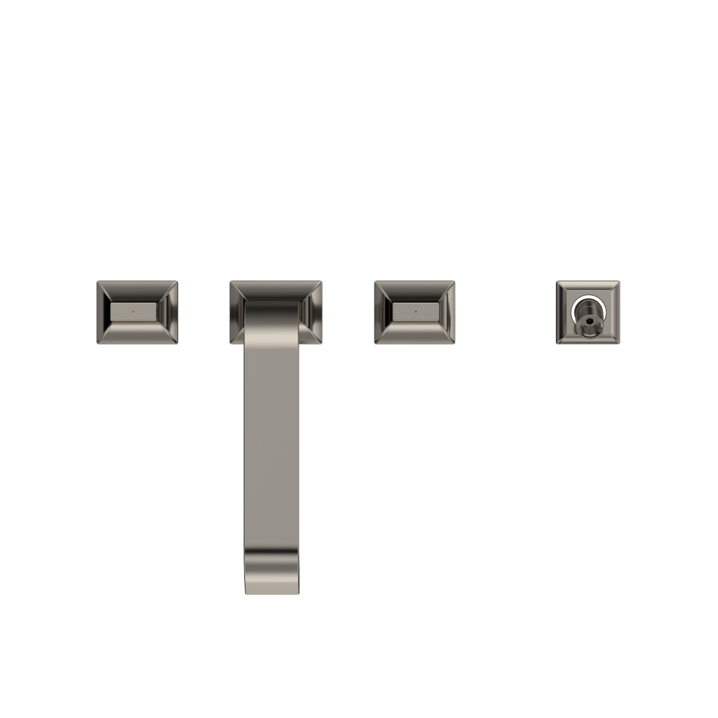 TOTO TBG08202U#PN Gc Two-Handle Deck-Mount Roman Tub Filler Trim With Handshower - Polished Nickel