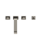 TOTO TBG08202U#PN Gc Two-Handle Deck-Mount Roman Tub Filler Trim With Handshower - Polished Nickel
