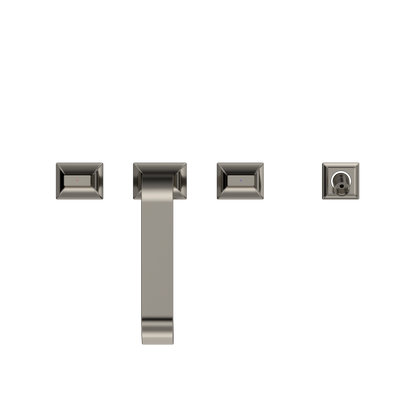 TOTO TBG08202U#PN Gc Two-Handle Deck-Mount Roman Tub Filler Trim With Handshower - Polished Nickel