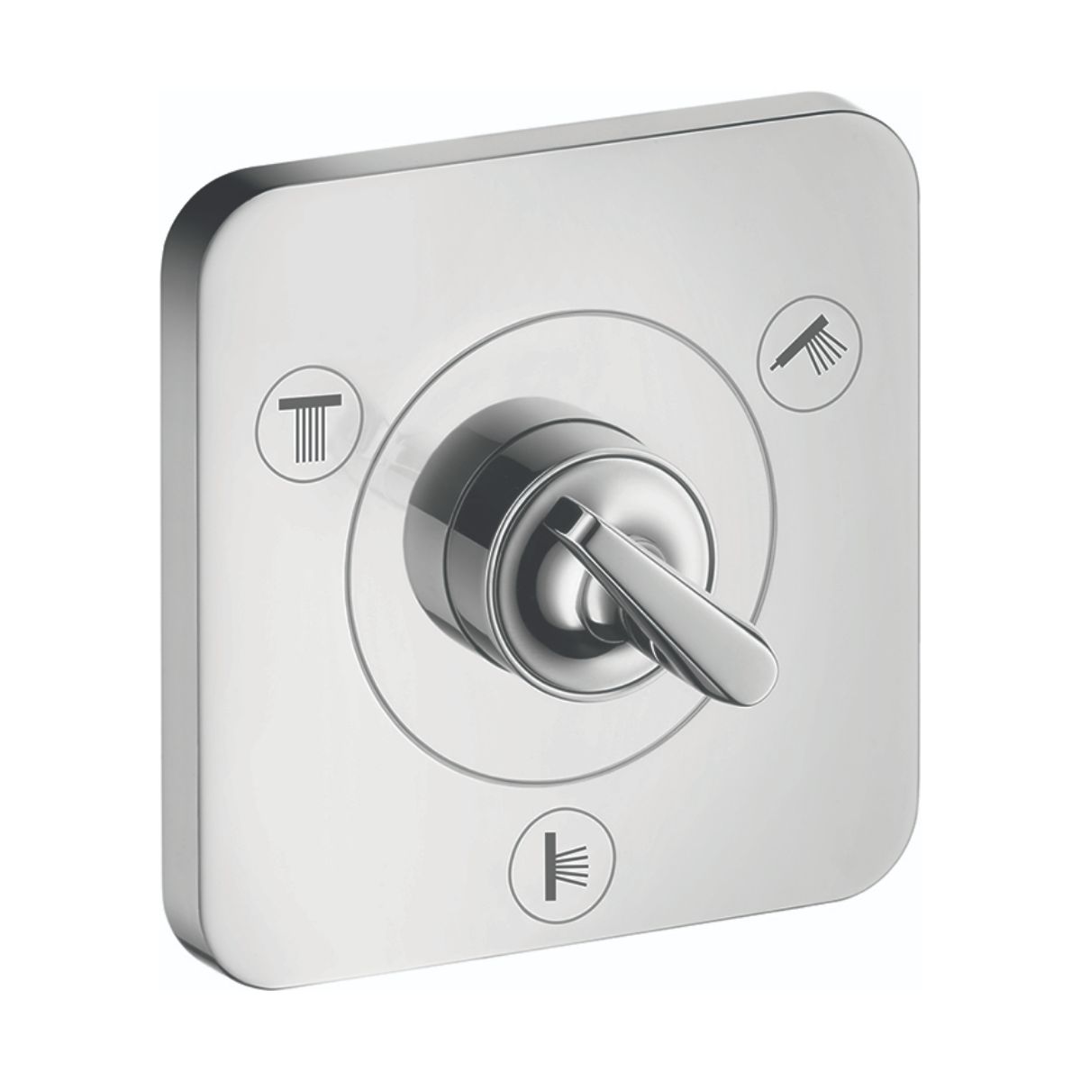 AXOR 36772001 Citterio E Diverter Trim Trio/Quattro 5" x 5" - Chrome
