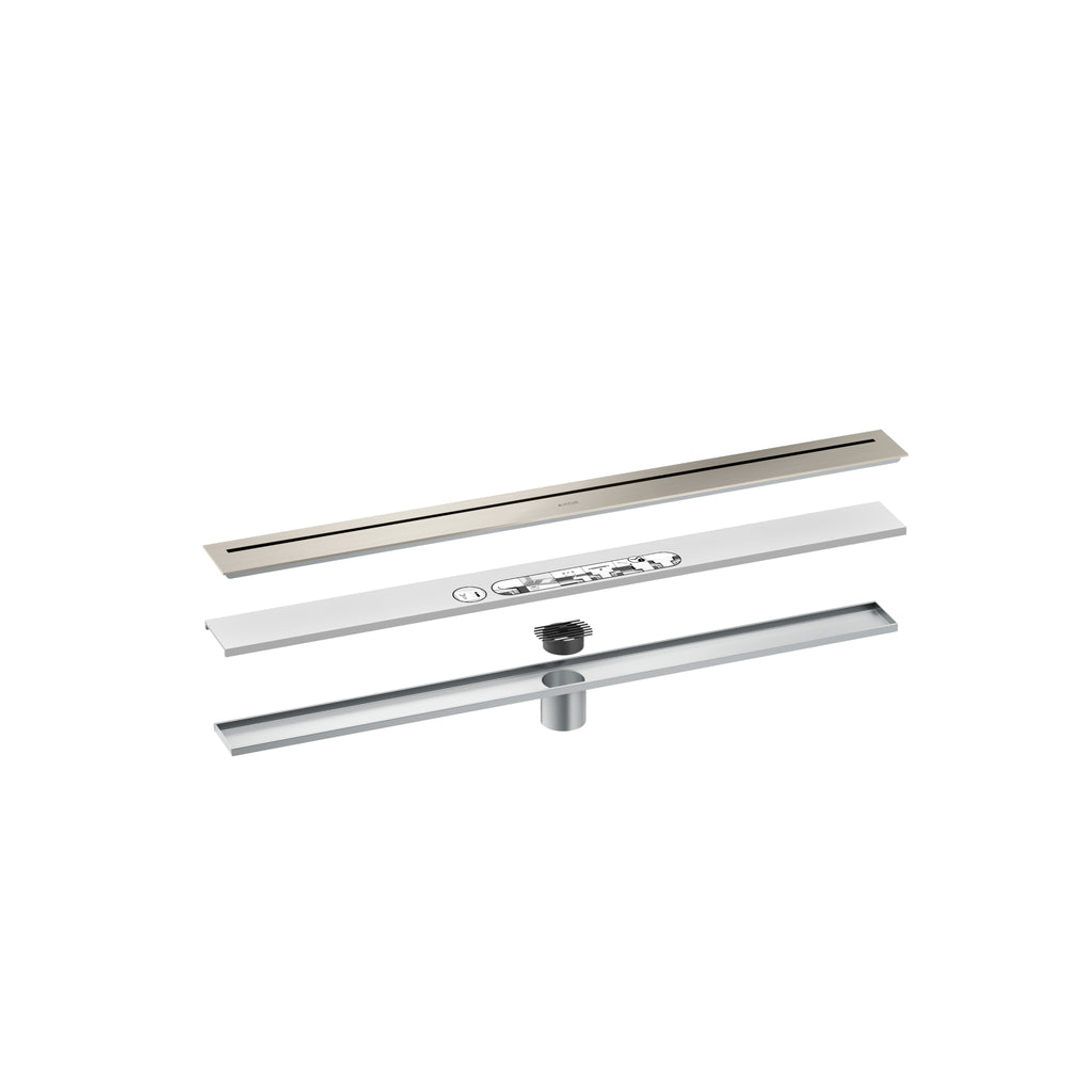 AXOR 42521801 Drains Floor Installation 31 1/2" - Stainless Steel Optic