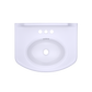 TOTO LPT642.4#01 Dartmouth Rectangular Pedestal Bathroom Sink with Arched Front for 4 Inch Center Faucets , Cotton White