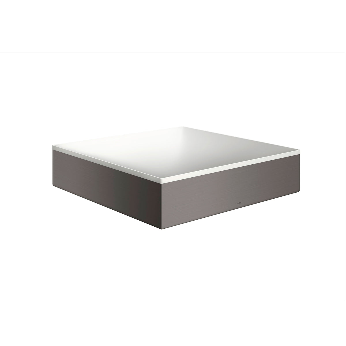 AXOR 42003340 Suite Sinks Square Sink without Overflow, 15 3/4" x 15 3/4" - Brushed Black Chrome