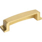 JEFFREY ALEXANDER 141-96BG Renzo 96 mm Center-to-Center Cup/Bin Pull - Brushed Gold