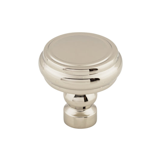 TOP KNOBS TK880PN Brixton Rimmed 1 1/4" Diameter Round Knob - Polished Nickel